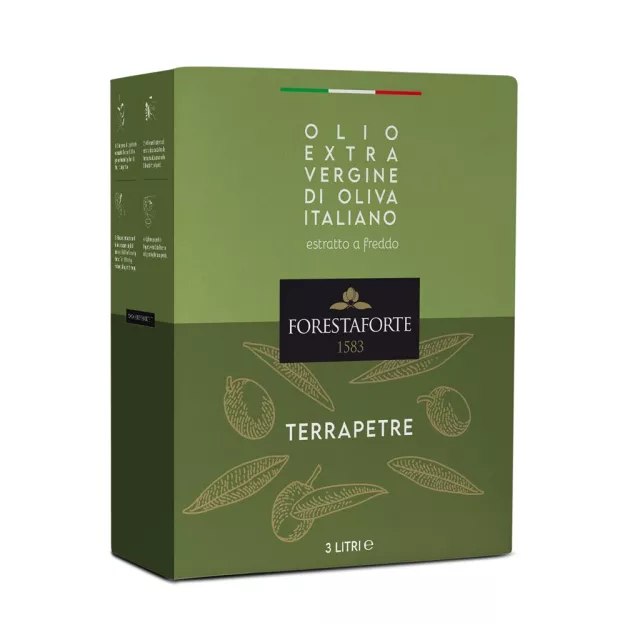 Oliwa z oliwek Extra Virgin TERRAPETRE 3 litry w kartonie