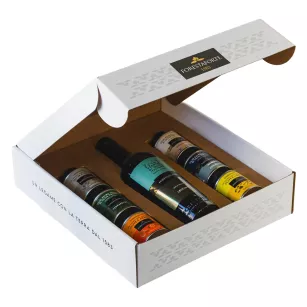 Pudełko prezentowe na 1 oliwę 0,5 l i 6 oliw 0,1 l